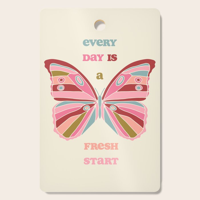 Every Day is a Fresh Start Butterfly Cutting Board Gallery Image 1