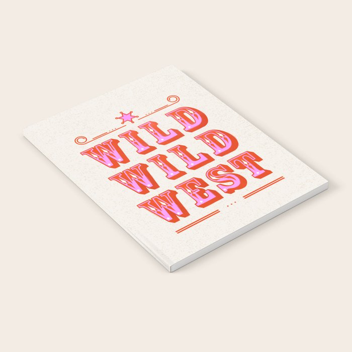 Wild Wild West Cowboy Typography Notebook Gallery Image 2