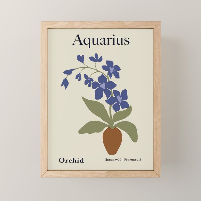 Aquarius Orchid  Mini Art Print Gallery Image 1