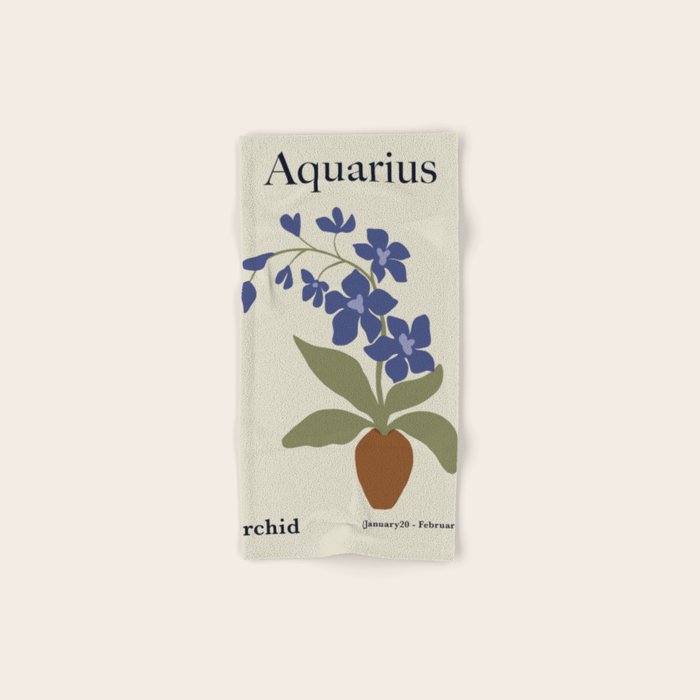 Aquarius Orchid  Bath Towel Gallery Image 1
