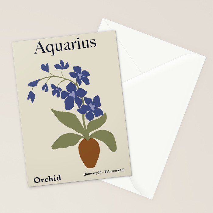 Aquarius Orchid  Stationery Card Gallery Image 2