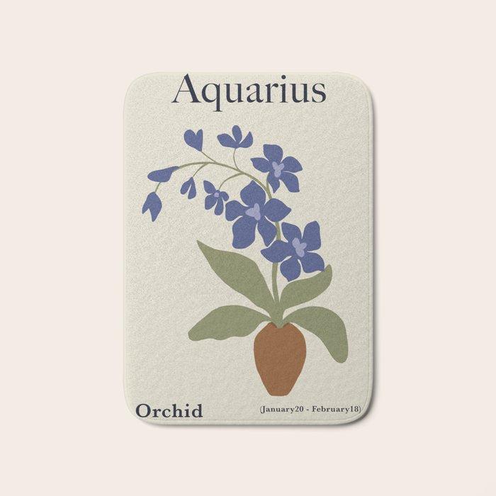 Aquarius Orchid  Bath Mat Gallery Image 1