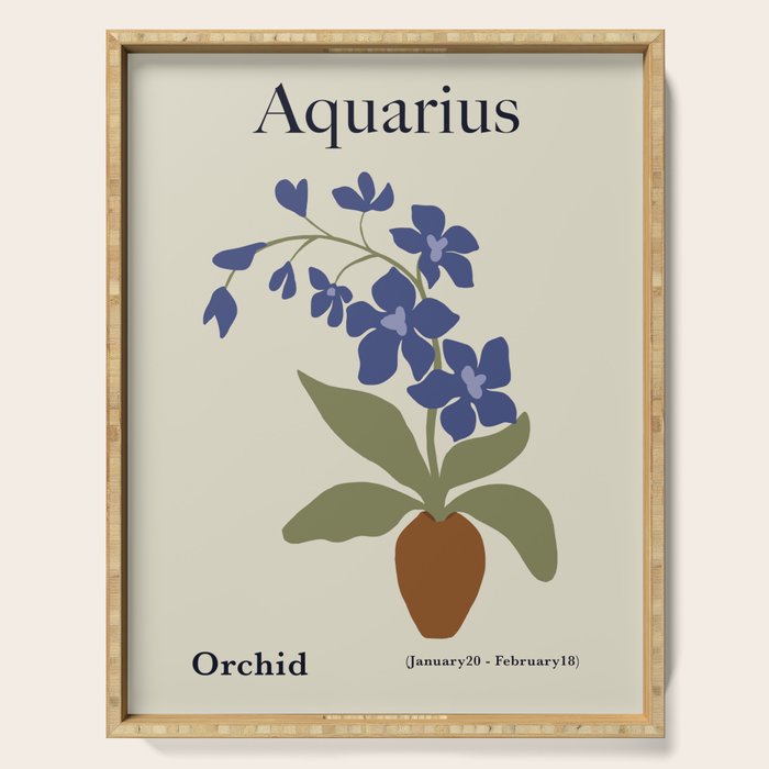 Aquarius Orchid  Serving Tray Gallery Image 1