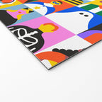 Diverse people in halloween costume pattern Welcome Mat Gallery Image 2