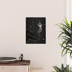 starry jellyfish (Black Version) Poster Gallery Image 2