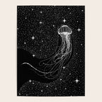 starry jellyfish (Black Version) Poster Gallery Image 4