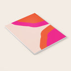 Curved Trajectories (Fuchsia Pink and Orange) Notebook Gallery Image 3