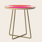 Curved Trajectories (Fuchsia Pink and Orange) Side Table Gallery Image 1
