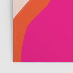 Curved Trajectories (Fuchsia Pink and Orange) Poster Gallery Image 3