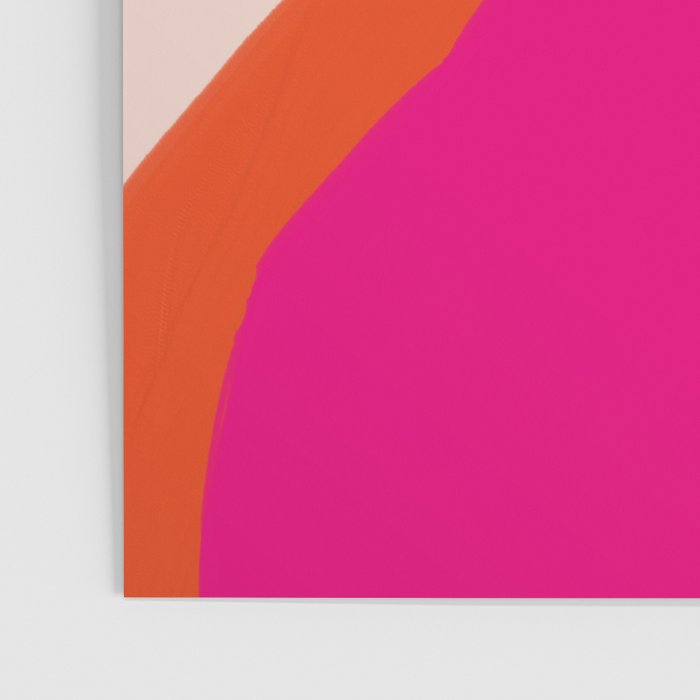 Curved Trajectories (Fuchsia Pink and Orange) Poster Gallery Image 3