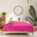 Curved Trajectories (Fuchsia Pink and Orange) Comforter Gallery Image 3