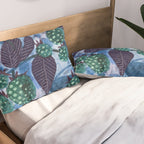In Season in Blue Raspberry & Teal Pillow Sham Gallery Image 2