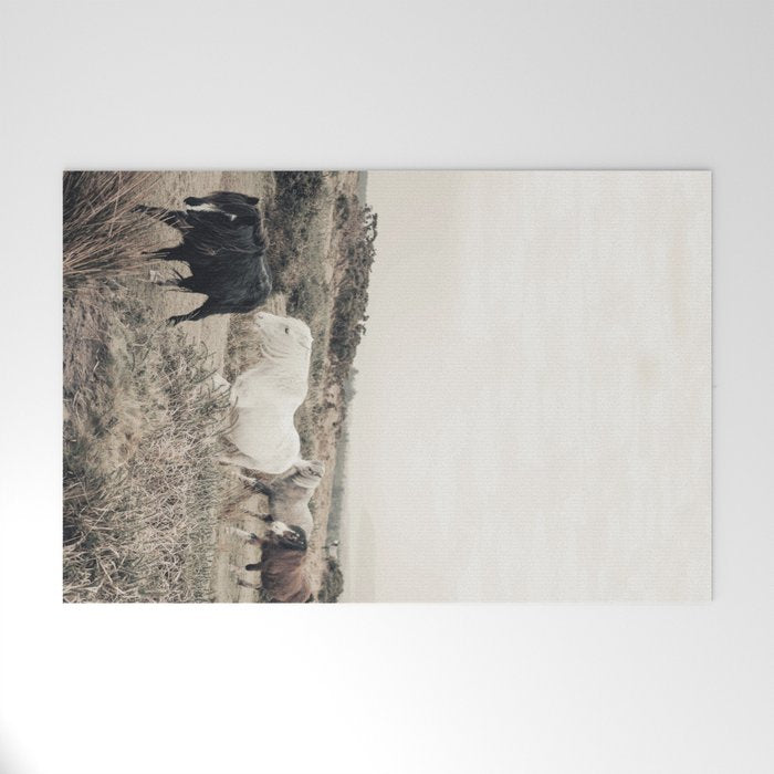 Wild horses on the endless highlands 3 Welcome Mat Gallery Image 1