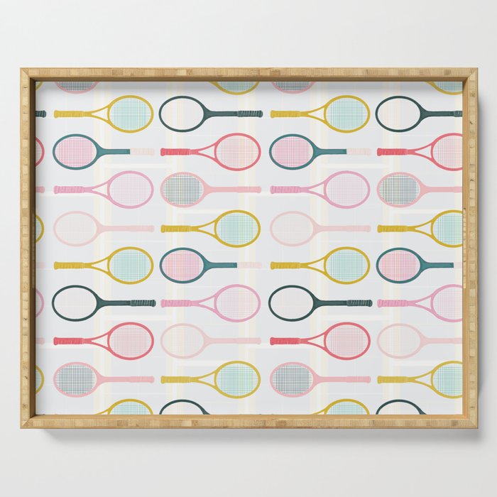 Tennis Team Serving Tray Gallery Image 1
