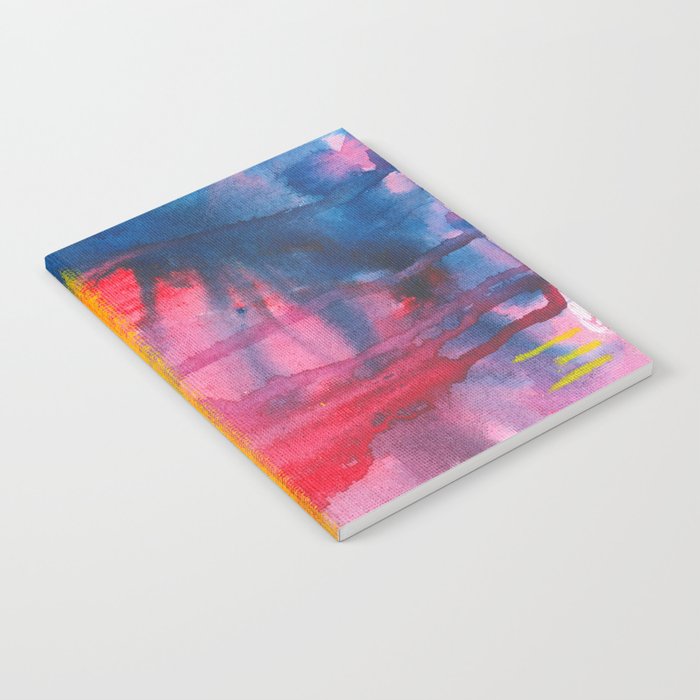 Color Play - abstract watercolor acrylic painting Notebook Gallery Image 1