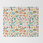 Florida State Beach Map Throw Blanket Gallery Image 2
