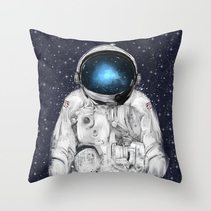 space adventurer Throw Pillow Gallery Image 6