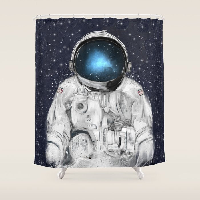 space adventurer Shower Curtain Gallery Image 1