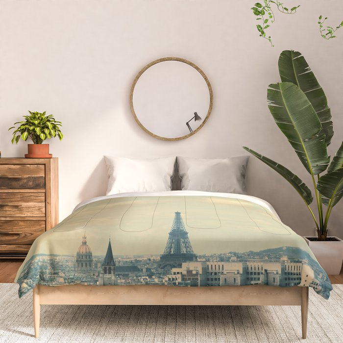 Paris In Blue Comforter Gallery Image 3