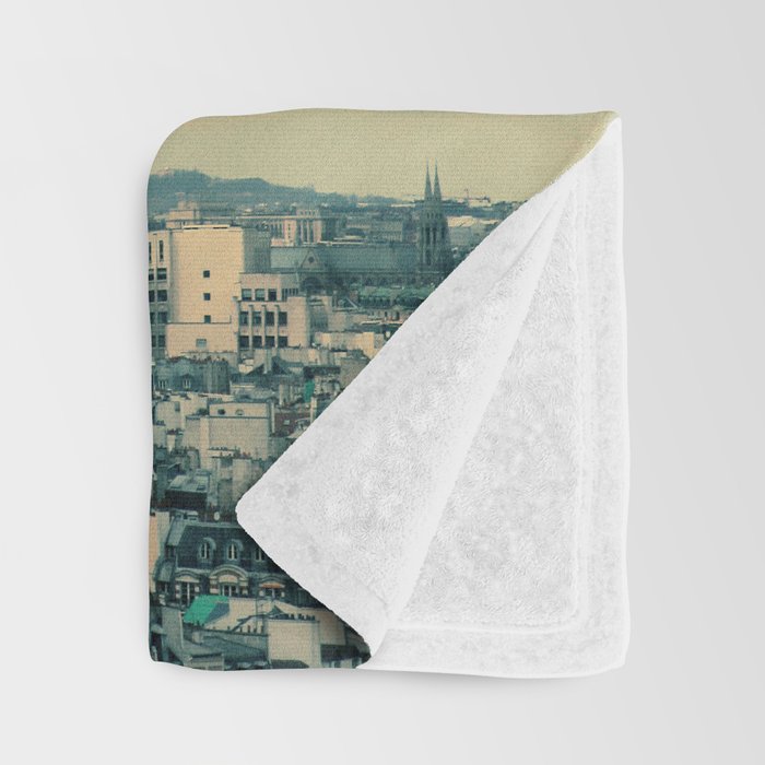 Paris In Blue Throw Blanket Gallery Image 3