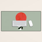 Traveling panda Desk Mat Gallery Image 1