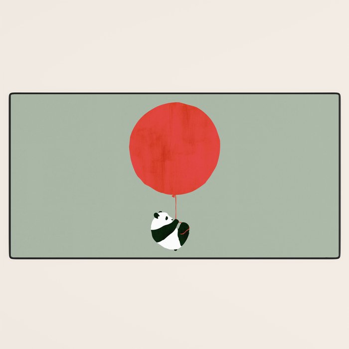 Traveling panda Desk Mat Gallery Image 3