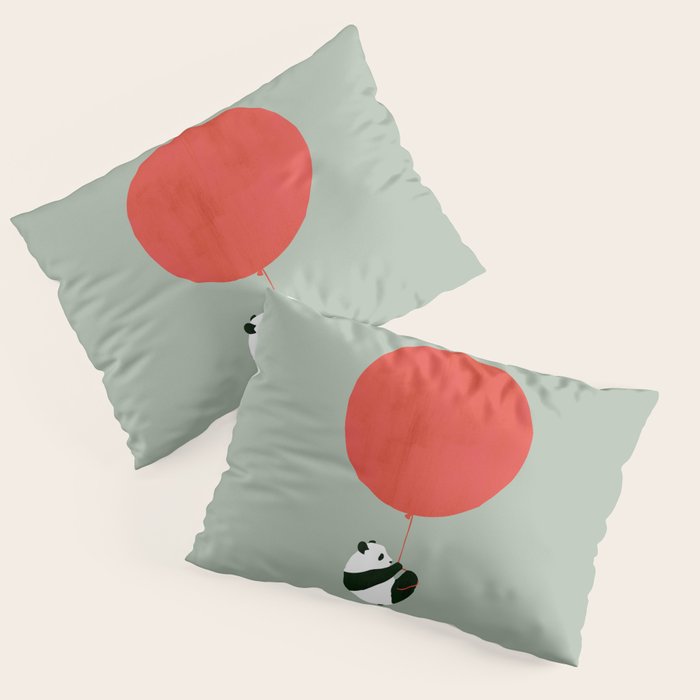 Traveling panda Pillow Sham Gallery Image 3