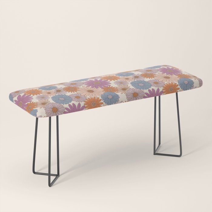 Boho Harvest Blooms - Cream Bench Gallery Image 1