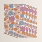 Boho Harvest Blooms - Cream Wrapping Paper Gallery Image 3
