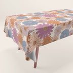Boho Harvest Blooms - Cream Tablecloth Gallery Image 1