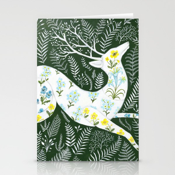 Spring Garden Deer Stationery Card Gallery Image 2