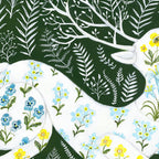 Spring Garden Deer Coffee Mug Gallery Image 2