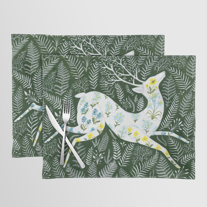Spring Garden Deer Placemat Gallery Image 1