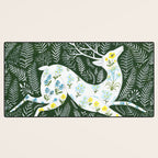 Spring Garden Deer Desk Mat Gallery Image 3