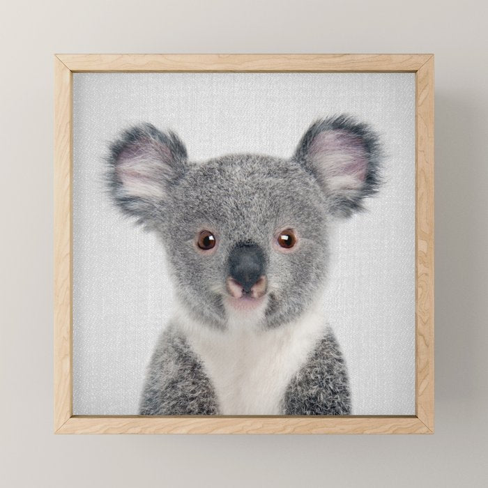 Baby Koala - Colorful Mini Art Print Gallery Image 1