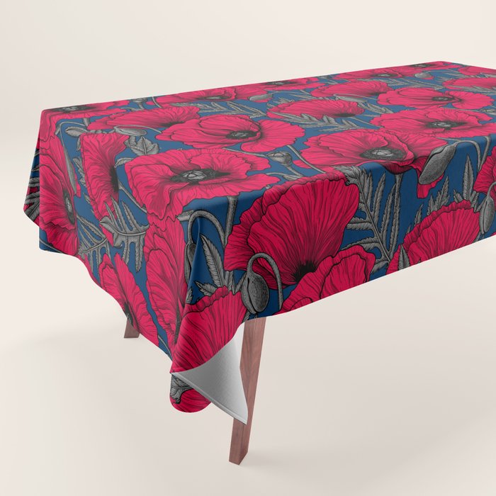 Night poppy garden  Tablecloth Gallery Image 1