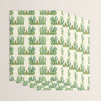 In my happy place - hedgehog meditating in cactus jungle Wrapping Paper Gallery Image 3