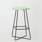 Green eco friendly children doodle pattern Stool Gallery Image 1