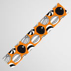 Autumn pumpkin harvest art pattern Table Runner Gallery Image 3