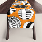 Autumn pumpkin harvest art pattern Table Runner Gallery Image 1