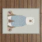 Whimsical Polar Bear Outdoor Rug Gallery Image 1