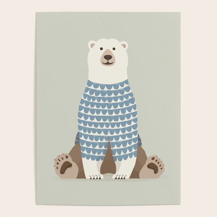 Whimsical Polar Bear Poster Gallery Image 4