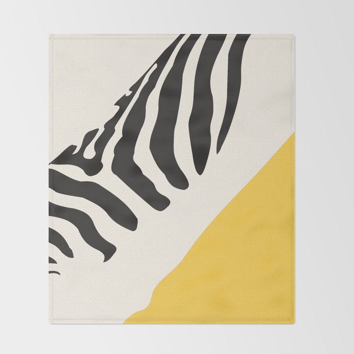 Zebra Abstract Throw Blanket Gallery Image 2