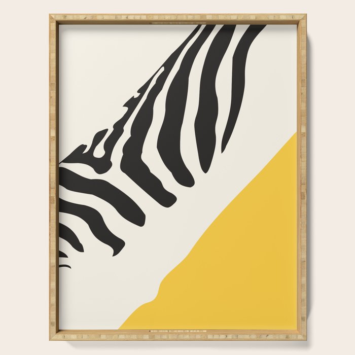 Zebra Abstract Serving Tray Gallery Image 1