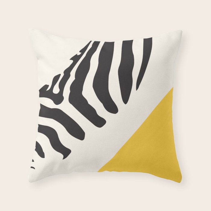 Zebra Abstract Throw Pillow Gallery Image 1