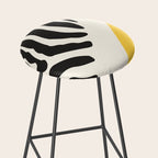 Zebra Abstract Stool Gallery Image 2