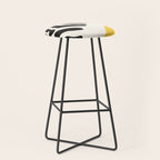 Zebra Abstract Stool Gallery Image 1