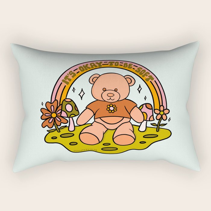 It's Okay to Be Soft Rectangular Pillow Gallery Image 1