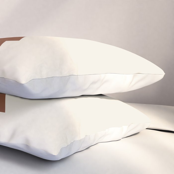 Joy (Cream Brown) Pillow Sham Gallery Image 3