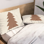 Joy (Cream Brown) Pillow Sham Gallery Image 2